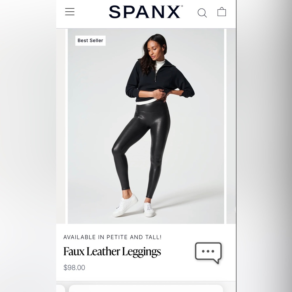 SPANX faux leather leggings